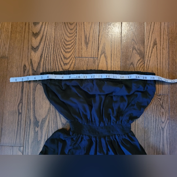 Black Off-Shoulder Romper w/ Eyelit Trim Great Used Condition. - Picture 5 of 13